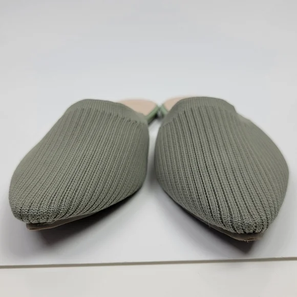 Lulu's Jeaney Ribbed Knit Pointed Toe Mule - 8.5 - Picture 4 of 12